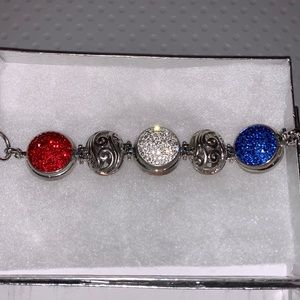 Fun Red White & Blue Bracelet